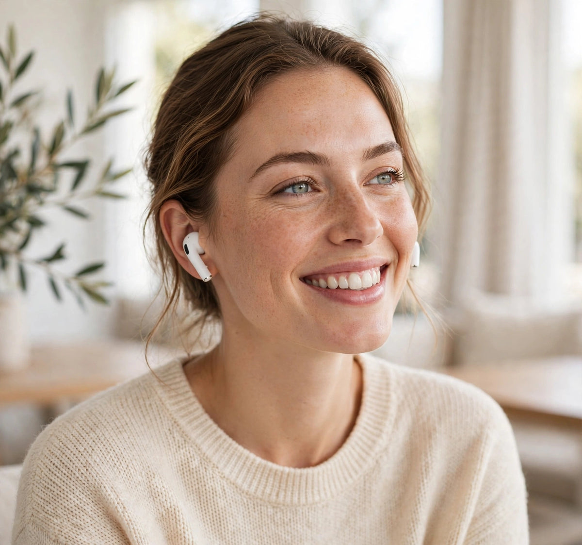 Wireless Noise-Cancelling Earbuds with Wireless Charging Case, 30H Playtime
